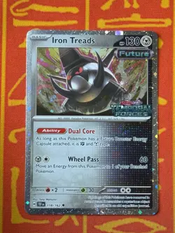 POKEMON TCG IRON TREADS 118/162 HOLO STAMPED PROMO TEMPORAL FORCES - Image 1