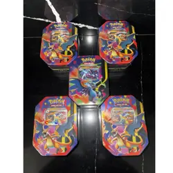 Pokemon, Lot of 5, Charizard Tins - Image 1