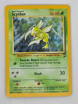 Scyther Holo Holo Rare Base Set 2 017/130 - HP - Pokemon TCG - Image 2