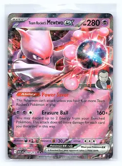 Team Rocket's Mewtwo ex 079/217 Double Rare Ascended Heroes Pokemon Near Mint - Image 1