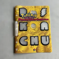 Pikachu World Collection 2000 Folder HP dMG Heavily Played/DMG Pokemon TCG - Image 2