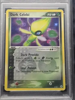 Dark Celebi 4/101 Reverse Holo Rare Hidden Legends 2004 PSA 5 EX Pokemon TCG - Image 3