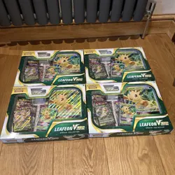 Pokemon TCG Leafeon VSTAR Special Collection Box - Sealed x 4 - Image 1