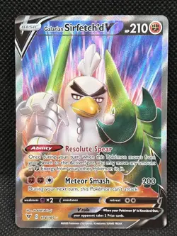 Galarian Sirfetch'd V 174/185 Vivid Voltage Full Art Ultra Rare 2020 Pokemon - Image 1