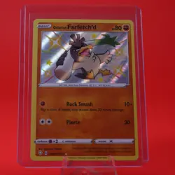 2021 Pokemon TCG Shining Fates Shiny Vault SV063/SV122 Galarian Farfetch'd - Image 1