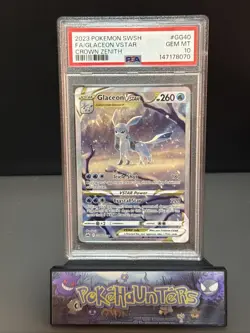 Pokemon Card Glaceon VStar GG40/GG70 Crown Zenith Galarian Gallery PSA 10 GEM - Image 1