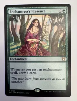 x1 Enchantress's Presence R MTG Commander: Wilds of Eldraine M/NM, English - Image 1