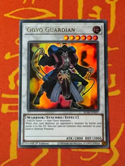 YUGIOH GOYO GUARDIAN ULTRA RARE 1ST EDITION NM BLAR-EN057 - Image 1