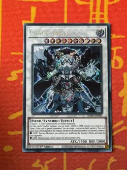 YUGIOH CHAOS ANGEL SECRET RARE NM RA05-EN043 - Image 1