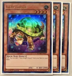 Yugioh! 3x Gem-Turtle BLMM-EN111 Ultra Rare 1st Ed NM - Image 1