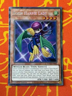 YUGIOH TOON HARPIE LADY COLLECTORS RARE 1ST EDITION NM TOCH-EN002 - Image 1