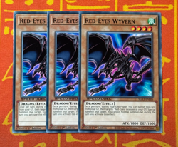 YUGIOH RED-EYES WYVERN COMMON 1ST EDITION NM SGX3-ENB06 x3 PLAYSET - Image 1