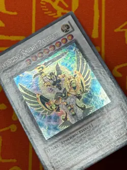 YUGIOH AVENGING KNIGHT PARSHATH SECRET RARE EXCELLENT TDGS-EN000 - Image 4