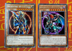 YUGIOH BLACK LUSTER SOLDIER/CHAOS EMPEROR DRAGON SET RARE NM TOCH-EN029/EN030 - Image 1