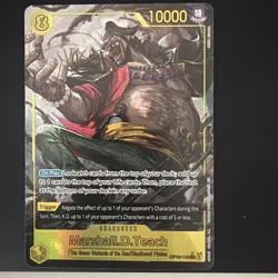 Bandai One Piece CCG Marshall D. Teach OP16-119 Sec Alt Art - Image 1
