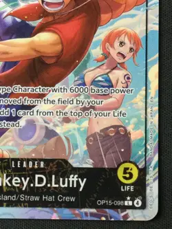 One Piece TCG Adventure on Kami's Island #OP15-098 Monkey.D.Luffy (Alt Art) - Image 5