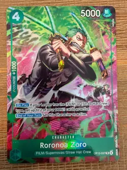 Roronoa Zoro (OP13-037) OP13-037 Adventure on Kami's Island Foil - Image 1
