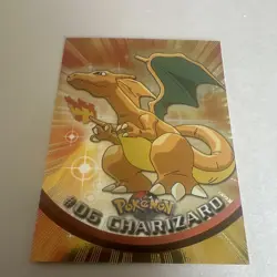 Topps Pokemon TV Animation Edition Charizard 06 Holo Black Label - Image 1