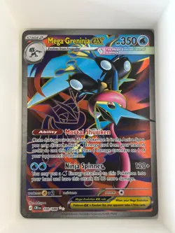 Mega Greninja ex 100/086 Ultra Rare ME04: Chaos Rising Pokemon Near Mint - Image 1