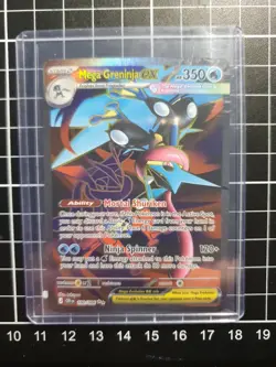 Mega Greninja ex 100/086 Ultra Rare ME04: Chaos Rising Pokemon Near Mint - Image 1
