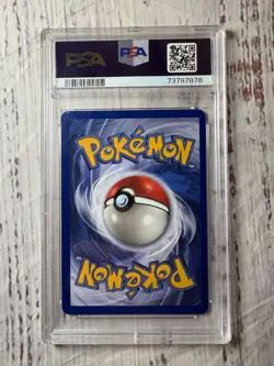 POKEMON RAICHU 1999 FOSSIL #14 HOLO 1ST EDITION PSA 8 Trading Card - Image 2