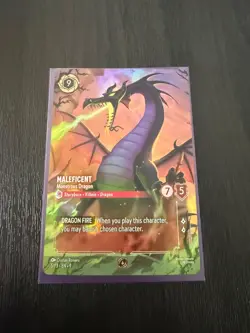 Maleficent - Monstrous Dragon (Store Championship) 5 Disney Lorcana Promo Cards - Image 1