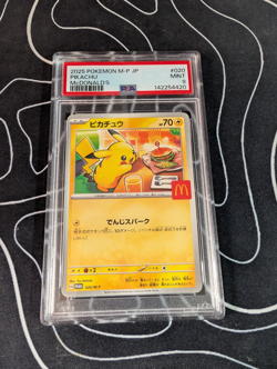 McDonalds Pikachu (Burgerchu) - Japanese Pokemon Card PSA MINT 9 2025 #020/M-P - Image 1