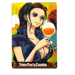 S7272 Nico Robin Trios Party Japanese One Piece x Morinaga Clear Card J11 - Image 1