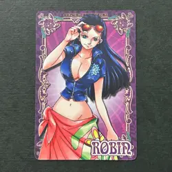 S4199 Very Rare Nico Robin Memorial Log Japanese One Piece Bandai Card 2011 D28 - Image 1