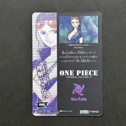 S4970 Nico Robin No.006 Memorial Log Japanese One Piece Card 2011 F12 - Image 2