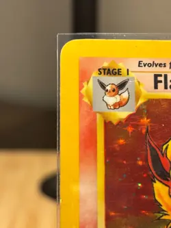 Pokemon TCG Flareon Holo Rare 3/64 Jungle Unlimited 70 HP Stage 1 Card - Image 5