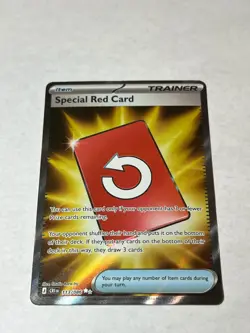 Special Red Card 113/086 Ultra Rare Chaos Rising Pokemon Near Mint - Image 1