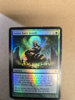 Green Sun's Zenith - Foil - MTG - Mirrodin Besieged - Heavy Play - Card # 81 - Image 3