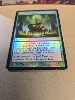 Green Sun's Zenith - Foil - MTG - Mirrodin Besieged - Heavy Play - Card # 81 - Image 5
