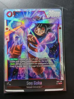 Son Goku FB01-139 SCR NM Dragon Ball Super Card Game Fusion World - Image 1