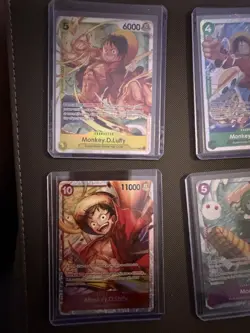 Monkey.D.Luffy PRB02-005 - St13-015. St10-006. Monet Op14 Full Art. 4 Card Lot - Image 5