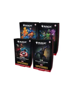 Magic MTG Marvel Super Heroes Commander Deck Case Set of 4 SEALED - Image 1