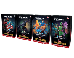 Magic MTG Marvel Super Heroes Commander Deck Case Set of 4 SEALED - Image 2