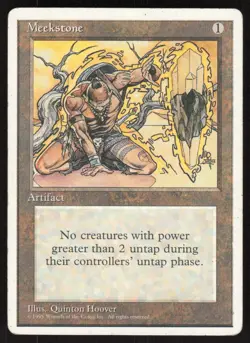Meekstone Rare Fourth Edition Magic: The Gathering Moderately Played - Image 1