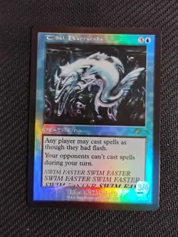 MTG Tidal Barracuda Foil In Hand Secret Lair LP - Image 1