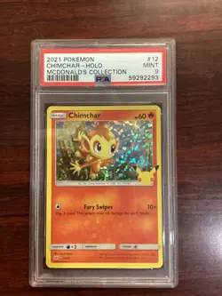 Pokemon TCG Chimchar McDonald's Promos 12/25 Holo Promo - Image 1