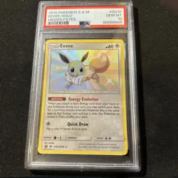 2019 Pokemon TCG Sun & Moon Hidden Fates Eevee Holo Shiny Vault SV41 PSA 10 - Image 1