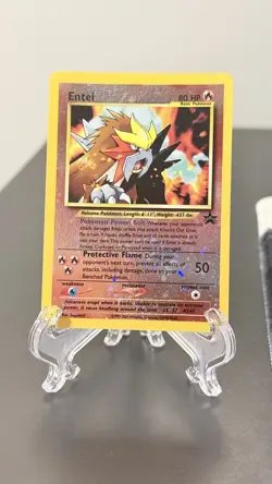 Pokemon Entei Black Star Promo WOTC #34 Reverse Holo NM Movie 2000 - Image 1