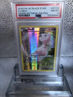 PSA 8 MEW XY110 FULL ART MYTHICAL POKEMON COLLECTION POKEMON XY BLACK STAR PROMO - Image 1
