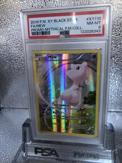 PSA 8 MEW XY110 FULL ART MYTHICAL POKEMON COLLECTION POKEMON XY BLACK STAR PROMO - Image 2