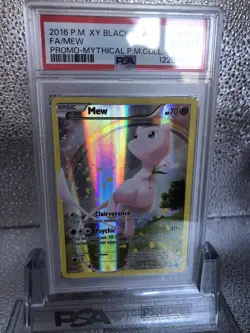 PSA 8 MEW XY110 FULL ART MYTHICAL POKEMON COLLECTION POKEMON XY BLACK STAR PROMO - Image 3