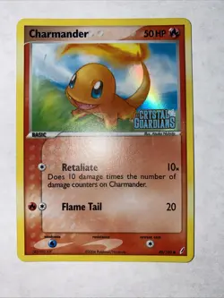 Pokemon TCG Charmander EX Crystal Guardians 48/100 STAMPED Reverse Holo - NM - Image 1
