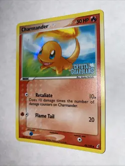 Pokemon TCG Charmander EX Crystal Guardians 48/100 STAMPED Reverse Holo - NM - Image 2