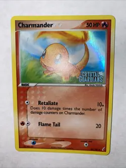 Pokemon TCG Charmander EX Crystal Guardians 48/100 STAMPED Reverse Holo - NM - Image 4