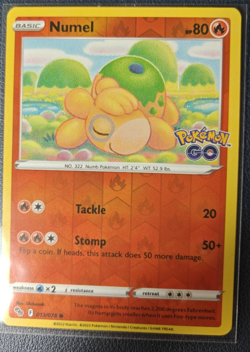 Pokemon TCG Numel 13/78 Pokemon GO Reverse Holo Common - Image 1